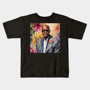 Samuel L. Jackson watercolor actor Kids T-Shirt